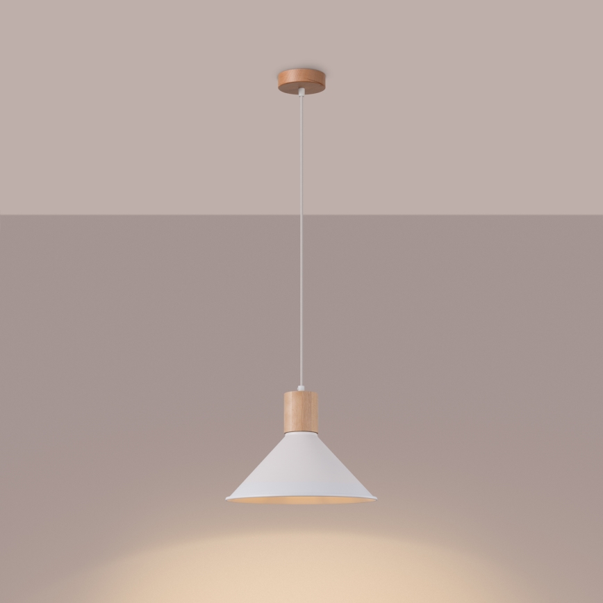 Hängeleuchte JAGA 1xE27/15W/230V d 30 cm weiß