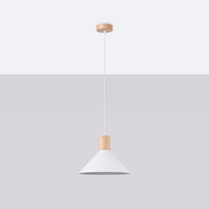 Hängeleuchte JAGA 1xE27/15W/230V d 30 cm weiß