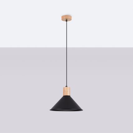 Hängeleuchte JAGA 1xE27/15W/230V d 30 cm schwarz