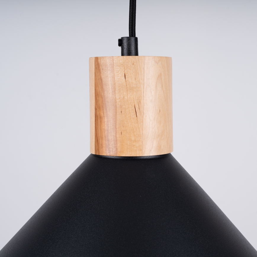 Hängeleuchte JAGA 1xE27/15W/230V d 30 cm schwarz