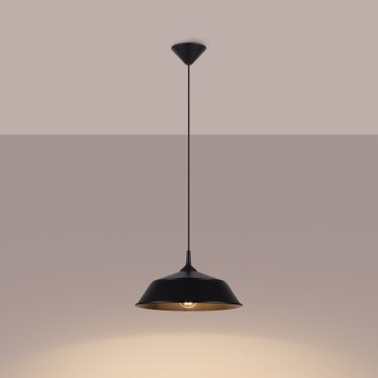 Hängeleuchte FRIKA 1xE27/15W/230V d 34 cm schwarz