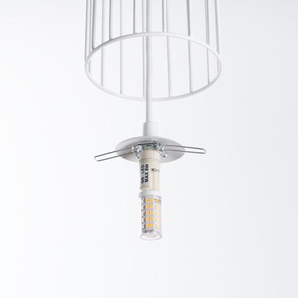 Hängeleuchte an Schnur BRINA 1xG9/8W/230V weiß