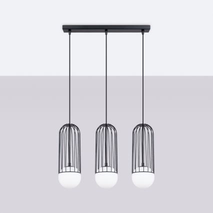 Hängeleuchte an Schnur BRINA 3xG9/8W/230V schwarz