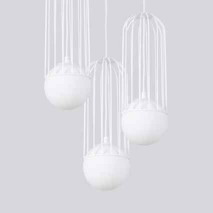 Hängeleuchte an Schnur BRINA 3xG9/8W/230V weiß