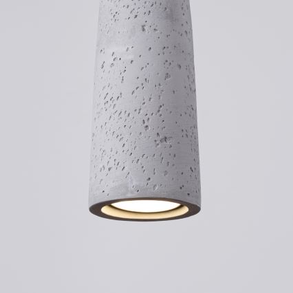 Hängeleuchte an Schnur ELECTRA 1xGU10/10W/230V Beton/grau