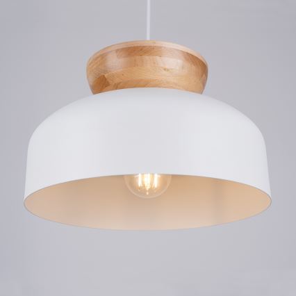 Hängeleuchte MARION 1xE27/15W/230V d 29,5 cm weiß