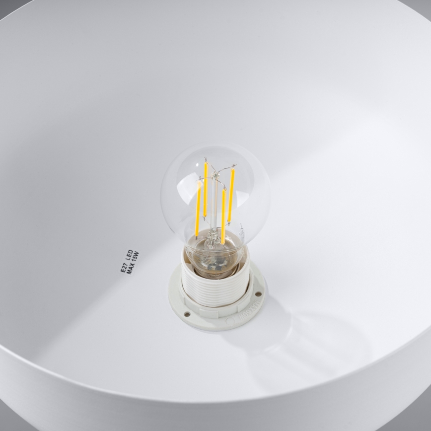 Hängeleuchte MARION 1xE27/15W/230V d 29,5 cm weiß