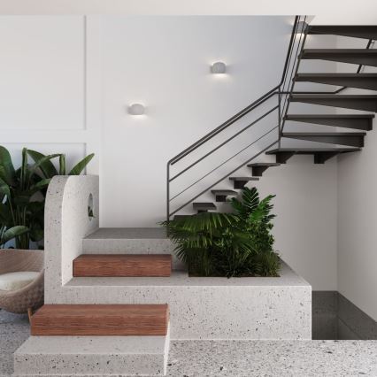 Wandleuchte GLOBE 2xG9/8W/230V Beton/Grau