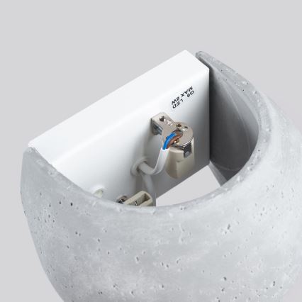 Wandleuchte GLOBE 2xG9/8W/230V Beton/Grau