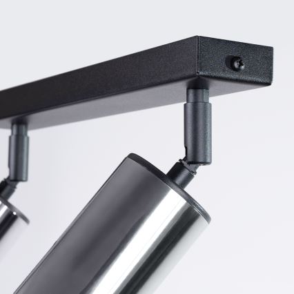 Strahler WINX 2xGU10/10W/230V schwarz/glänzendes Chrom