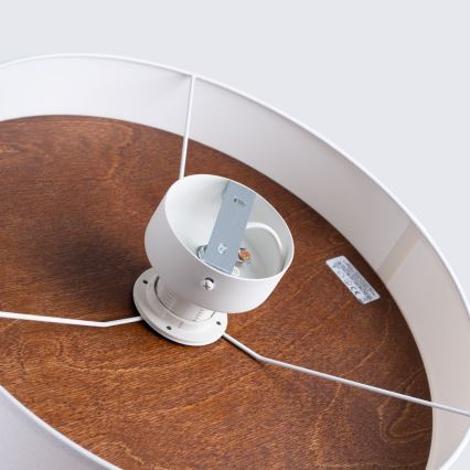 Deckenleuchte TELESTO 1xE27/15W/230V d 35 cm weiß/braun