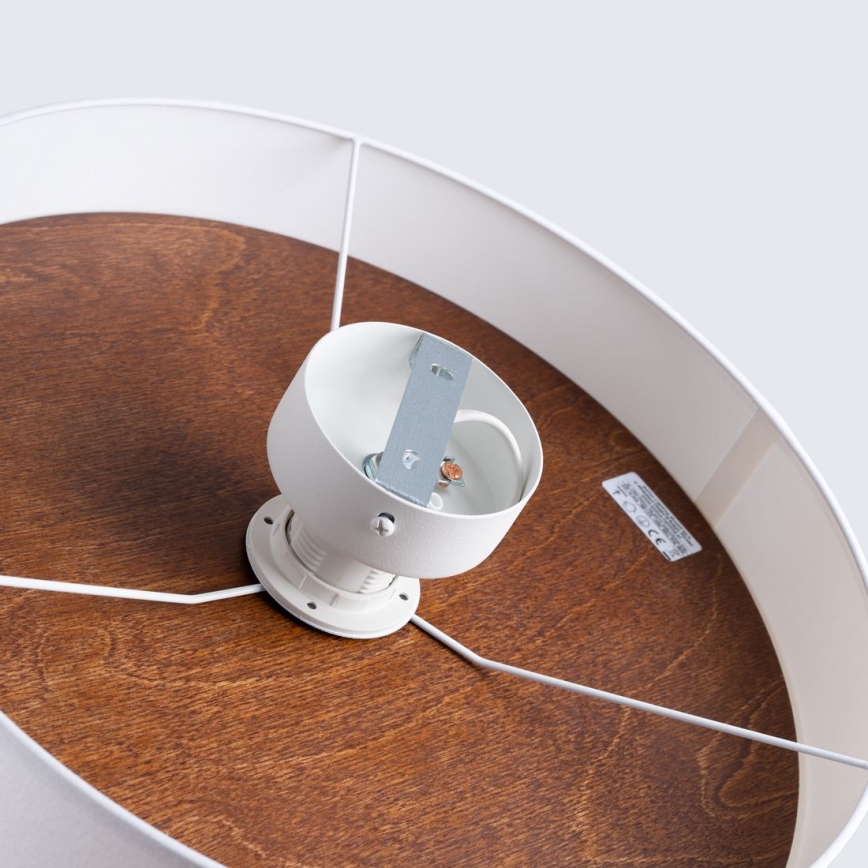 Deckenleuchte TELESTO 1xE27/15W/230V d 35 cm weiß/braun