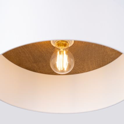 Deckenleuchte TELESTO 1xE27/15W/230V d 35 cm weiß/beige