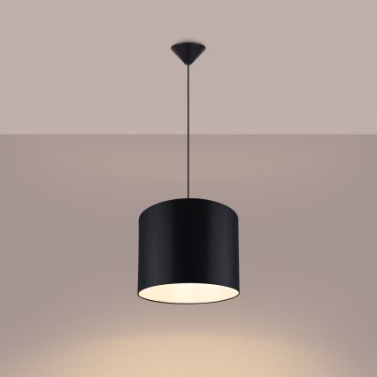 Hängeleuchte an Schnur NOVA 1xE27/15W/230V d 30 cm schwarz