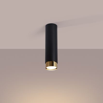 Strahler NERO 1xGU10/10W/230V 22,5 cm schwarz/golden