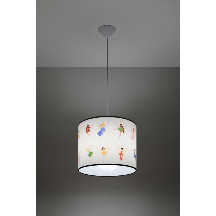 Kinder-Hängeleuchte FAIRY 1xE27/15W/230V d 30 cm Fee