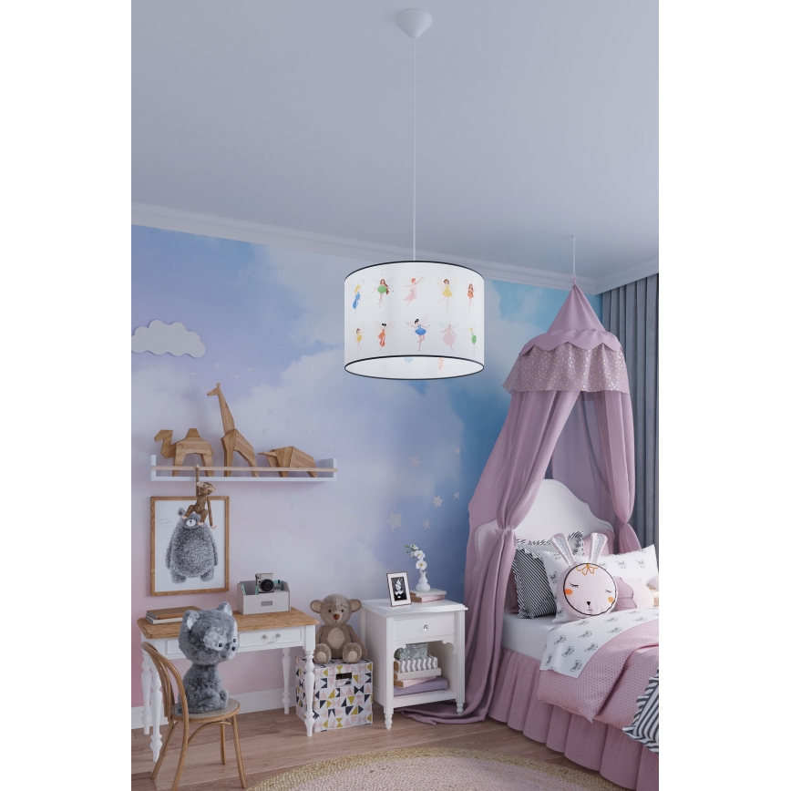 Kinder-Hängeleuchte FAIRY 1xE27/15W/230V d 30 cm Fee