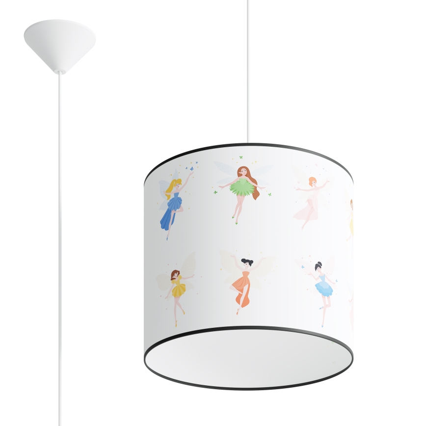 Kinder-Hängeleuchte FAIRY 1xE27/15W/230V d 30 cm Fee