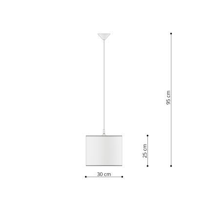 Kinder-Hängeleuchte FAIRY 1xE27/15W/230V d 30 cm Fee