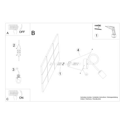 Wandleuchte LOOP 1xE27/15W/230V glänzendes Chrom