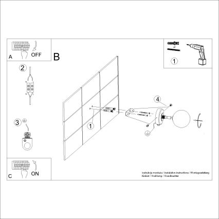 Wandleuchte YOLI 1xG9/8W/230V weiß