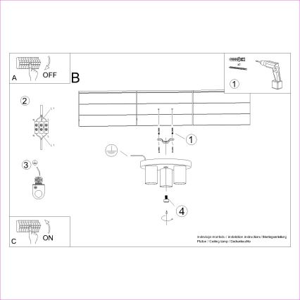 Strahler LAGOS 3xGU10/10W/230V weiß