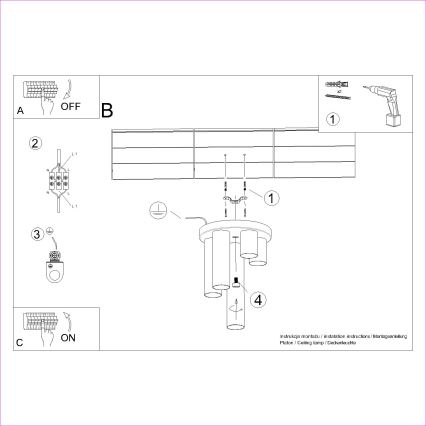 Strahler LAGOS 5xGU10/10W/230V weiß