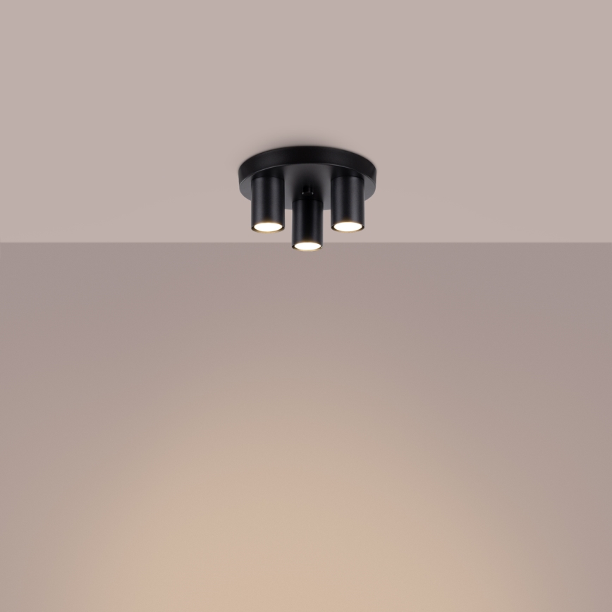 Strahler LAGOS 3xGU10/10W/230V schwarz