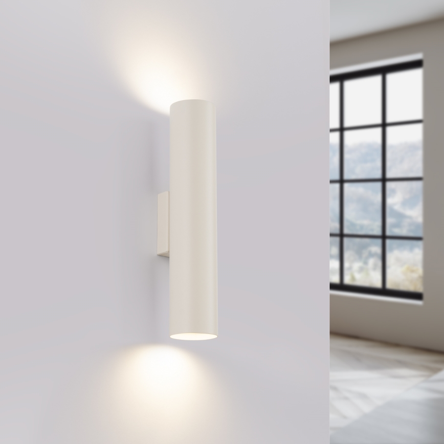 Wandleuchte LAGOS 2xGU10/10W/230V cremefarben