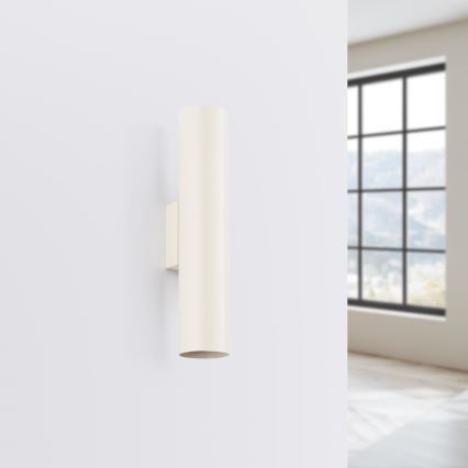 Wandleuchte LAGOS 2xGU10/10W/230V cremefarben