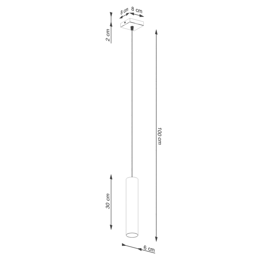 Hängeleuchte LAGOS 1xGU10/10W/230V grün