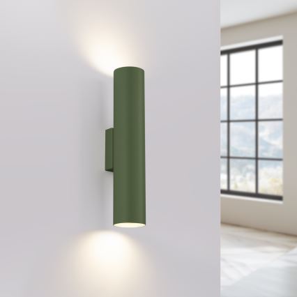 Wandleuchte LAGOS 2xGU10/10W/230V grün