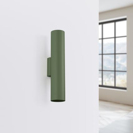 Wandleuchte LAGOS 2xGU10/10W/230V grün