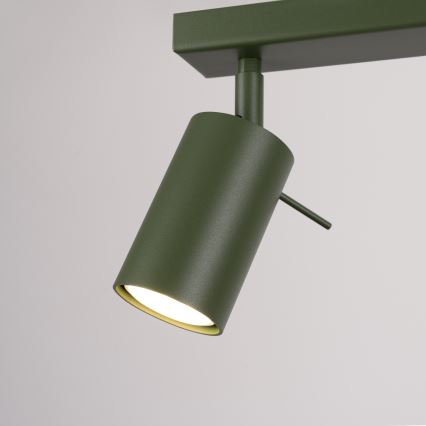Strahler RING 3xGU10/10W/230V grün