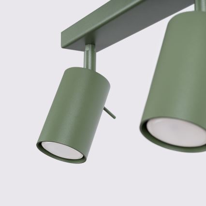 Strahler RING 3xGU10/10W/230V grün