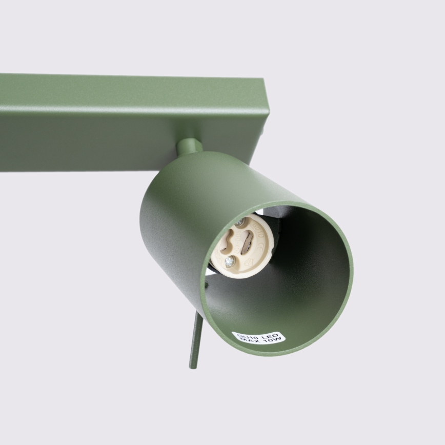 Strahler RING 3xGU10/10W/230V grün