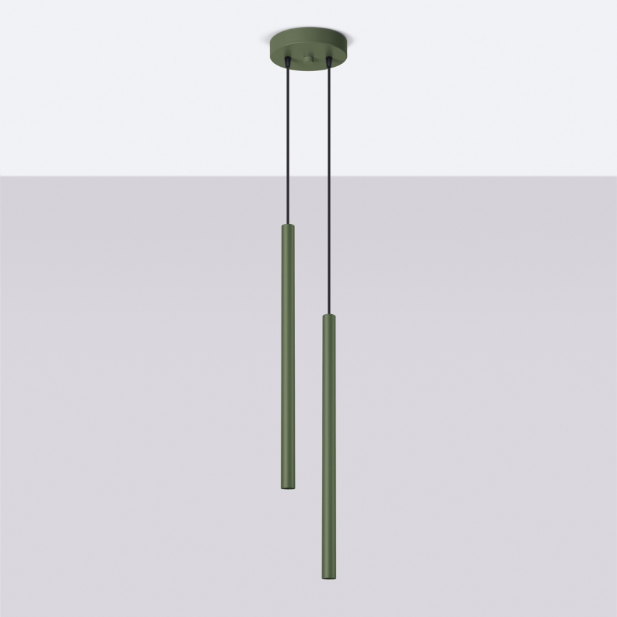 Hängeleuchte PASTELO 2xG9/8W/230V grün