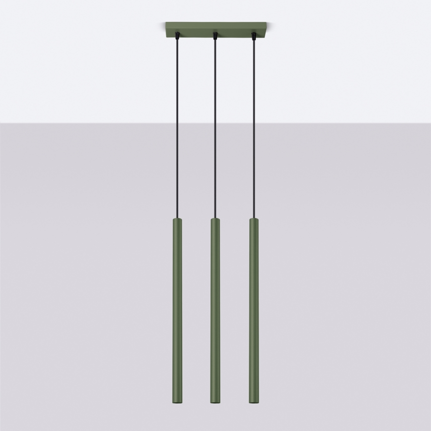 Hängeleuchte PASTELO 3xG9/8W/230V grün