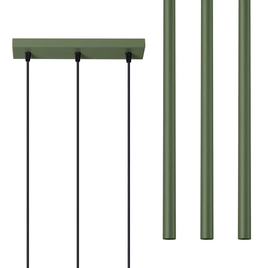 Hängeleuchte PASTELO 3xG9/8W/230V grün