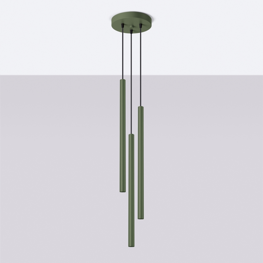 Hängeleuchte PASTELO 3xG9/8W/230V grün