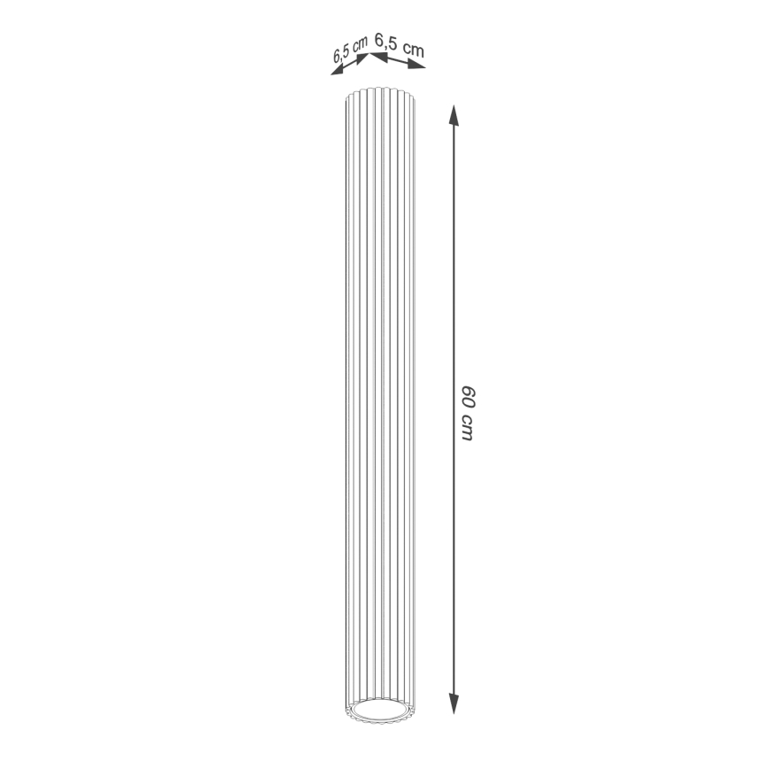 Strahler KARBON 1xGU10/10W/230V 60 cm weiß