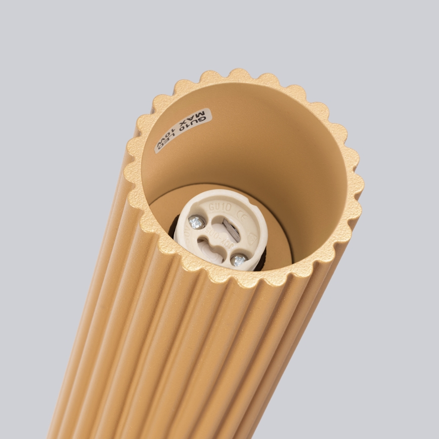Strahler KARBON 1xGU10/10W/230V 10 cm golden