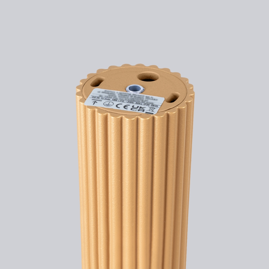 Strahler KARBON 1xGU10/10W/230V 10 cm golden