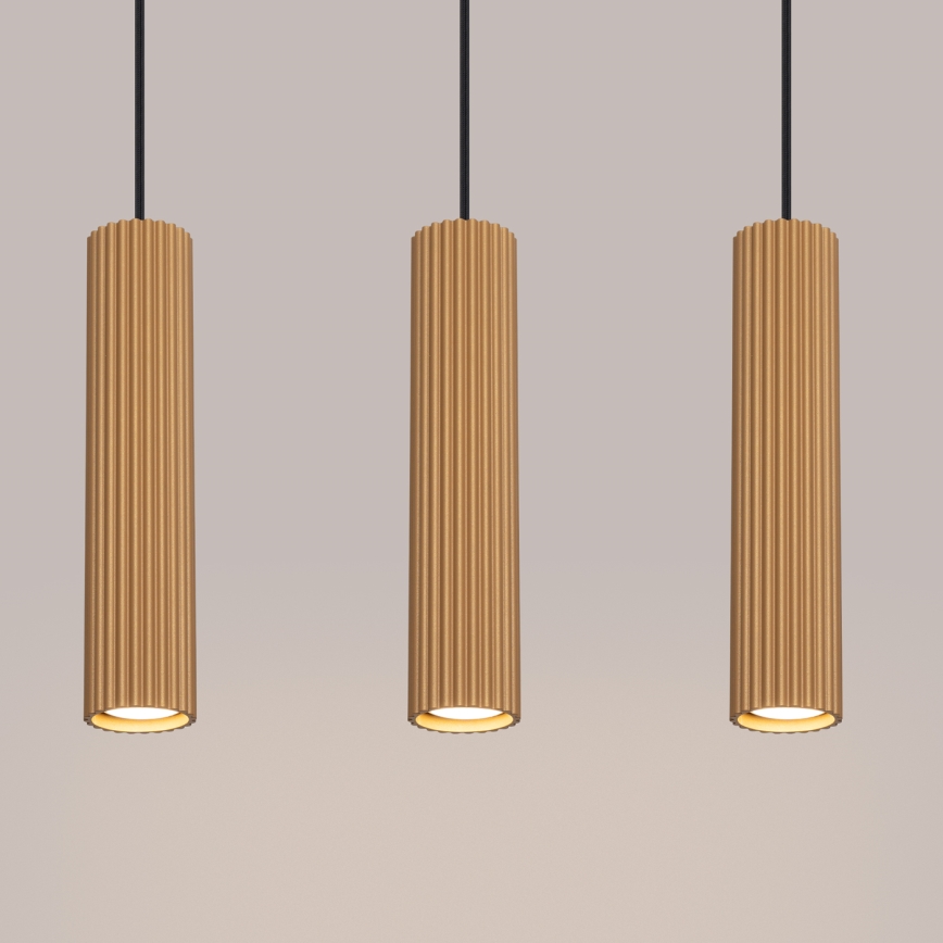 Hängeleuchte KARBON 3xGU10/10W/230V golden