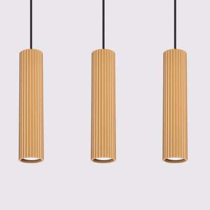 Hängeleuchte KARBON 3xGU10/10W/230V golden