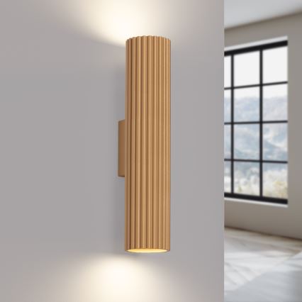 Wandleuchte KARBON 2xGU10/10W/230V golden