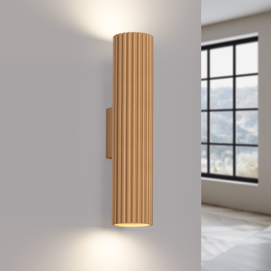 Wandleuchte KARBON 2xGU10/10W/230V golden