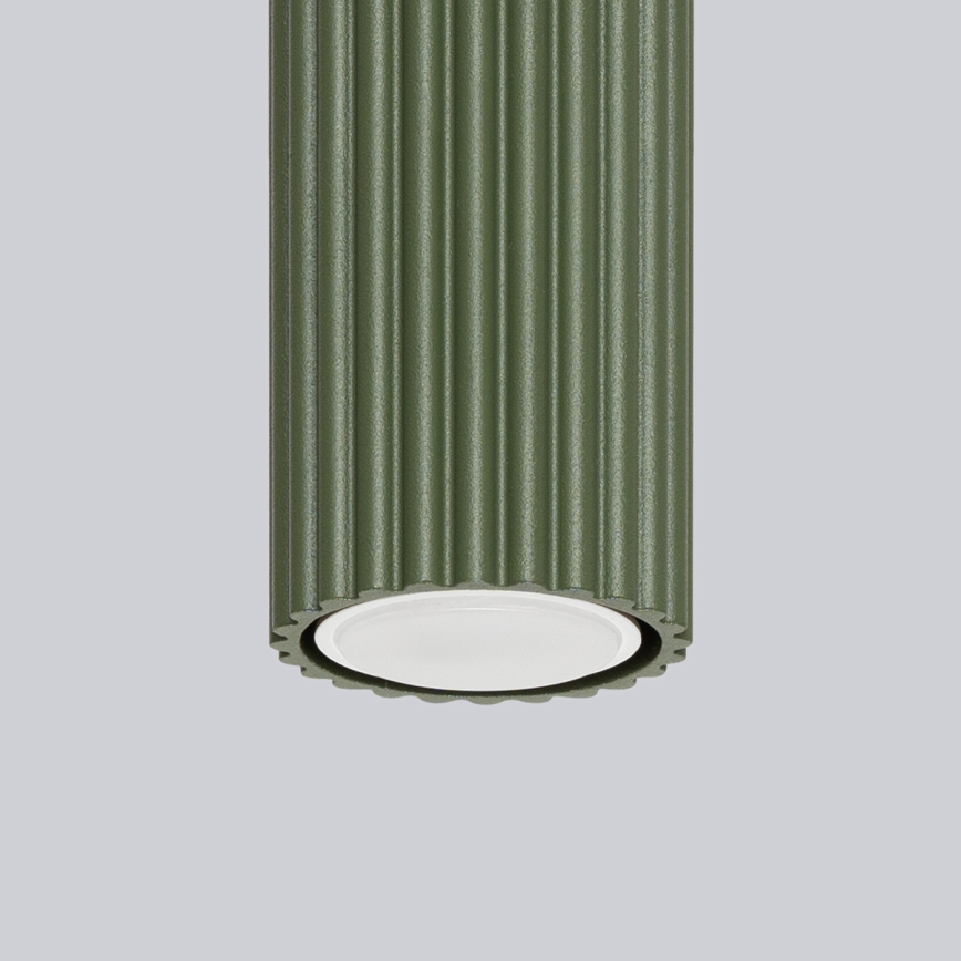 Strahler KARBON 1xGU10/10W/230V 10 cm grün