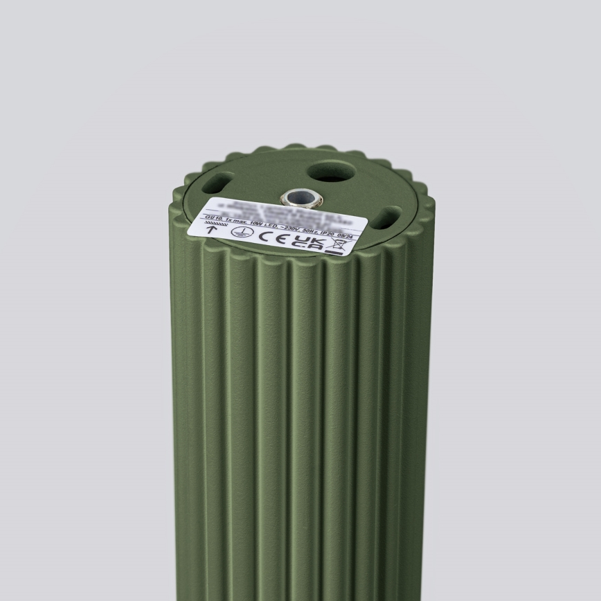 Strahler KARBON 1xGU10/10W/230V 10 cm grün