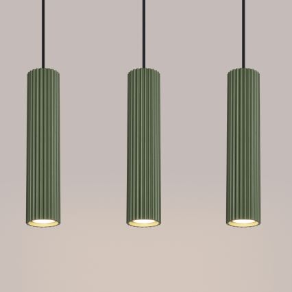 Hängeleuchte KARBON 3xGU10/10W/230V grün